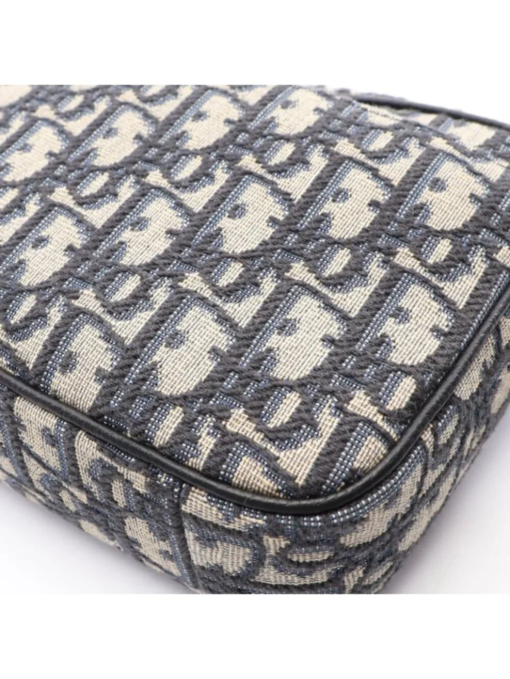 Dior Shoulder Bag Safari Oblique Ivory Navy Black Canvas Leather Mini